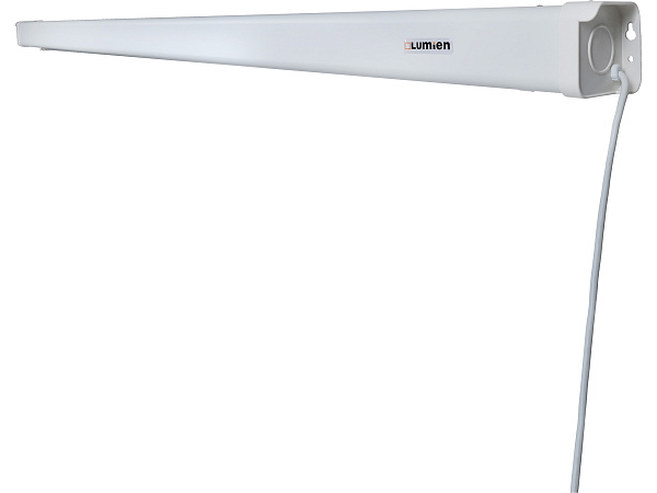 [LMC-100132] Экран с электроприводом Lumien [Master Control] 225x300 см (раб.область 181х290 см) (135") Matte White FiberGlass черн. кайма сверху 40 см 16:10