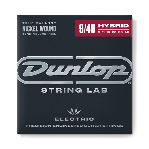 DEN0946 Комплект струн для электрогитары, никелированные, Light/Heavy, 9-46, Dunlop