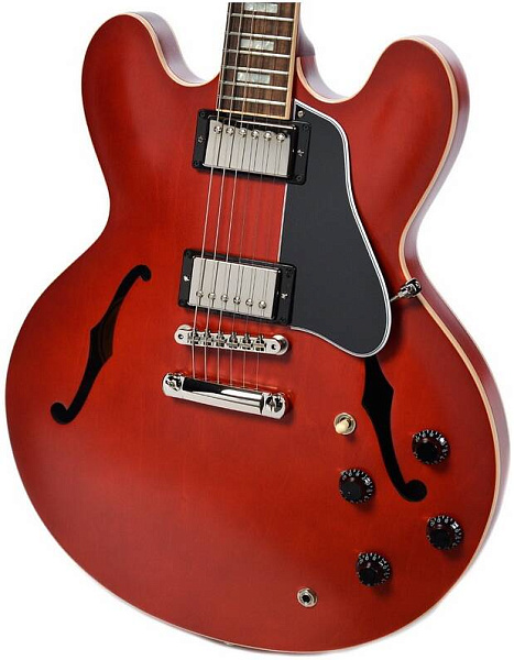 GIBSON 2018 MEMPHIS ES-335 SATIN WINE RED - Гитара полуакустическая