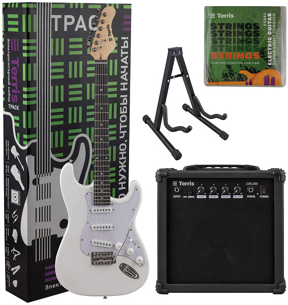 TERRIS TPACK-TST-045 WH - Электрогитара в наборе