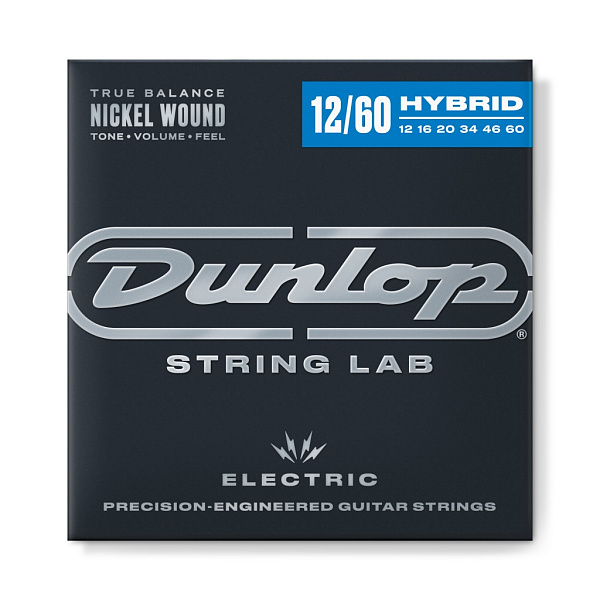 DEN1260 Performance + Комплект струн для электрогитары, никелированные, Med/ExHeavy, 12-60, Dunlop