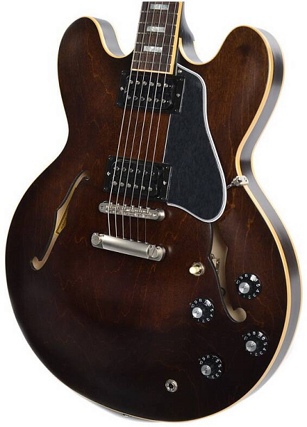 GIBSON 2018 MEMPHIS ES-335 SATIN WALNUT - Гитара полуакустическая