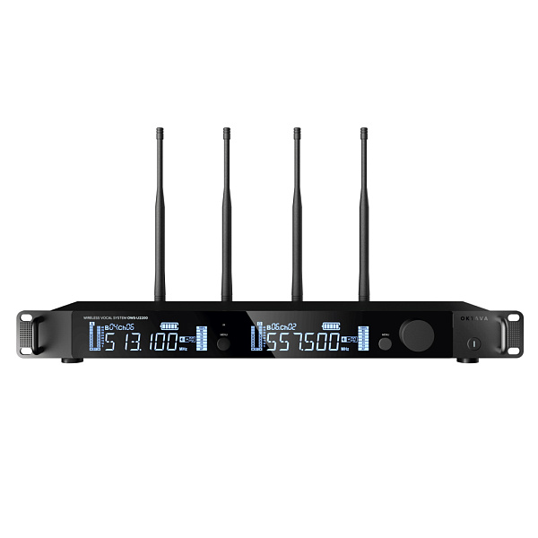 OWS-U2200HD01L02В-B-PRO Двухканальная радиосистема, ручной, головной, петличный микрофон, Октава