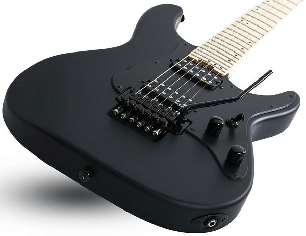 Электрогитара SCHECTER [SUN VALLEY SUPER SHREDDER FR SBK]  6-струнная, корпус: красное дерево, гриф: клен, накладка: клен, 24 лада, FloydRose цвет: Satin Black (SBK)