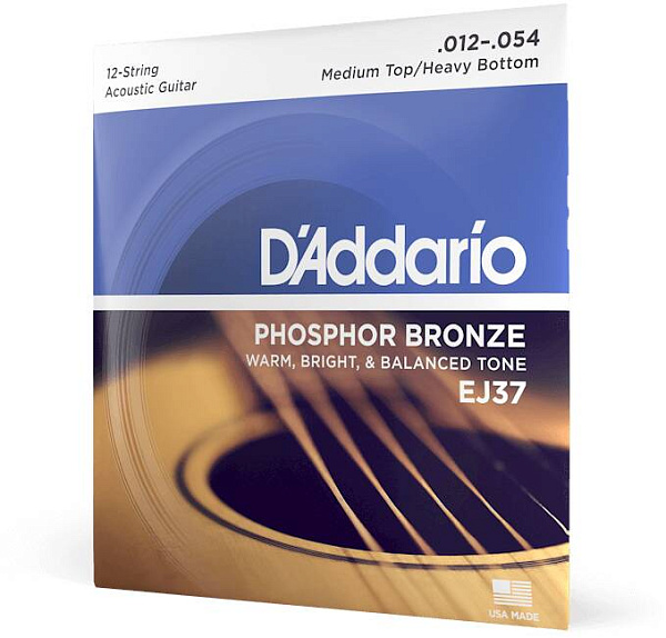 D'ADDARIO EJ37 - Струны для акустической 12-струнной гитары
