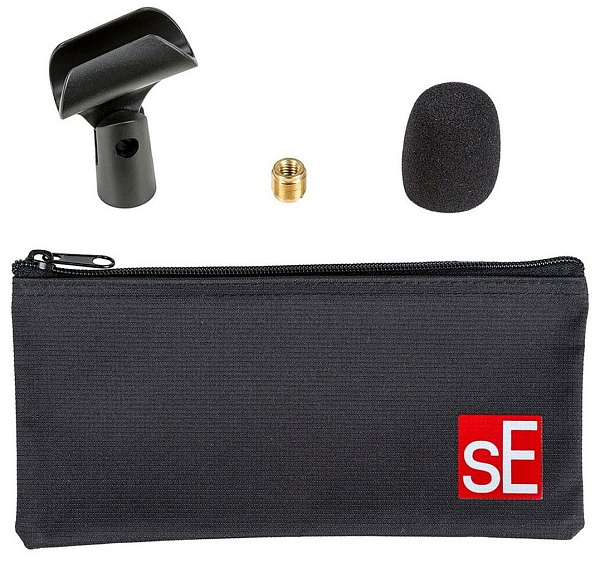 Микрофон динамический sE Electronics [V7 X] инструментальный, 30 Гц - 19 кГц, суперкардиоида, комплектация: микрофонный держатель, адаптер с резьбой, ветрозащита, чехол на молнии