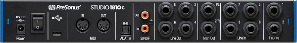PRESONUS Studio 1810C - аудиоинтерфейс USB 24бит/96кГц, USB-B.
