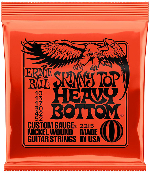ERNIE BALL 2215 Nickel Wound Slinky Skinny Top Heavy Bottom 10-52 - Струны для электрогитары