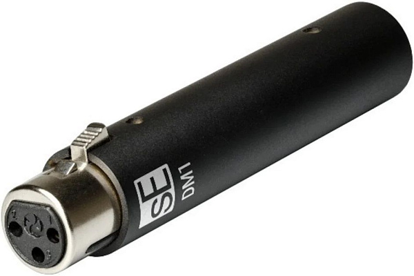 Микрофонный предусилитель sE Electronics [DM1 BK] 10 Гц - 120,000 Гц (- 0,3 дБ), гейн: 28 дБ (нагрузка 1 кОм), максимальный выходной уровень (0,5% THD): 8,3 дБВ (2,6 В), электрический импеданс: 135 Ом