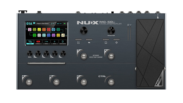 MG-50LI-DB Процессор эффектов, портативный, темно-синий, Nux