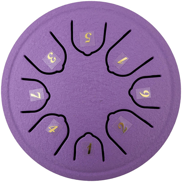 BEE DF1113 PURPLE - Барабан язычковый Глюкофон