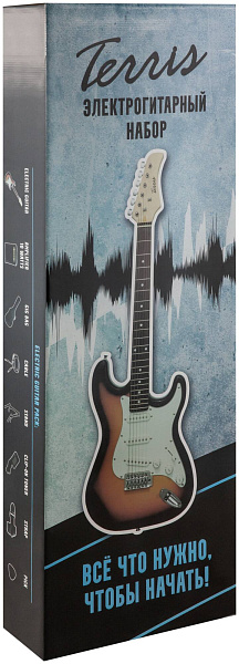 TERRIS TPACK-1 BK - Электрогитара в наборе