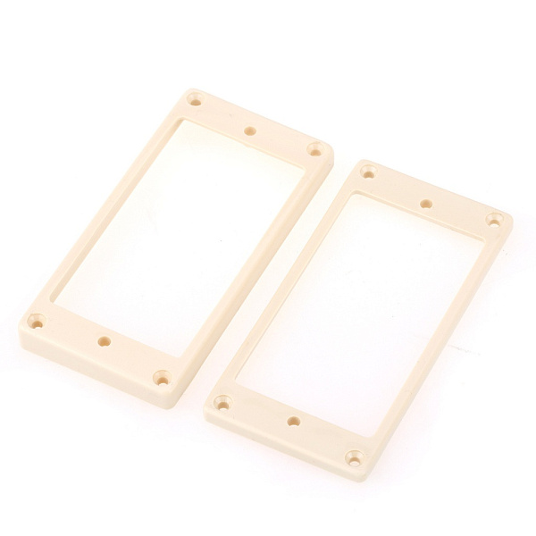 MX1588CM-MX1589CM Комплект рамок звукоснимателей (1+1), прямые, кремовые, Musiclily