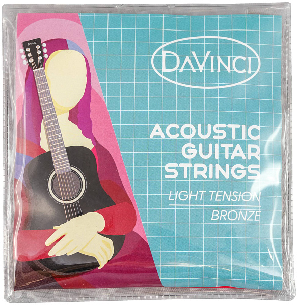 DAVINCI DF-50A 16 BK PACK - Гитара акустическая в наборе