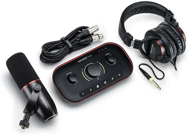 FOCUSRITE Vocaster Two Studio Podcast Set - комплект (Vocaster Two, наушники,...