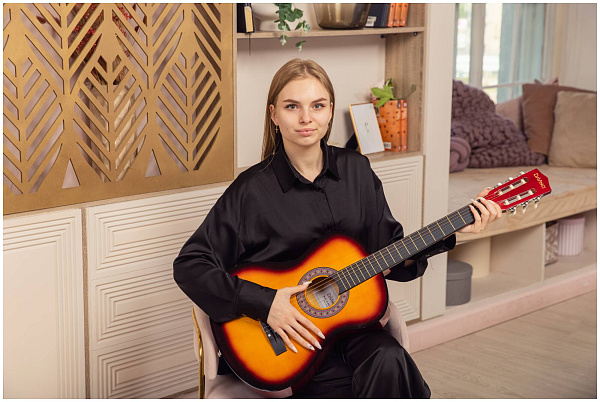 DAVINCI DC-50A 14 SB PACK - Гитара классическая в наборе