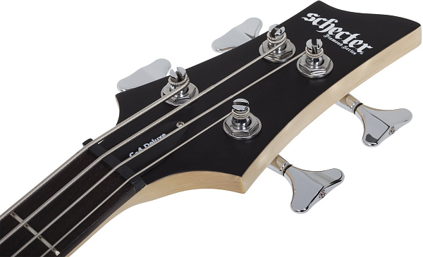 Бас-гитара SCHECTER [C-4 DELUXE SBK]  4-струнная, корпус: липа, гриф: клен, накладка: палисандр, 24 лада, цвет: Satin Black (SBK)