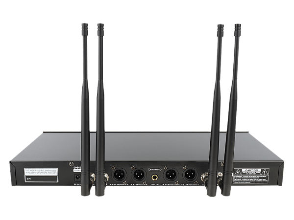 Микрофонная радиосистема Axelvox [DX800FC] UHF 650 - 758 MHz, цифровая модуляция, LCD дисплей, DSP, ручной микрофон - 4 шт.