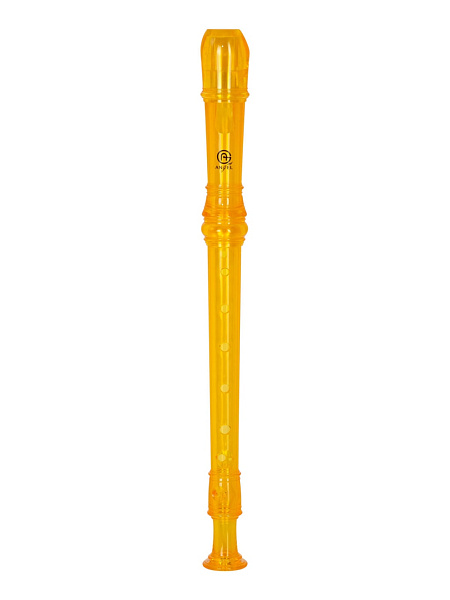 ASRB-251OR (ESRB-251OR) Блокфлейта сопрано, оранжевая, барочная система, пластик, 2 части, Angel