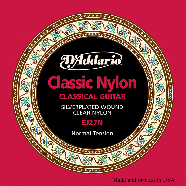 EJ27N CLASSIC Струны для классической гитары нейлоновые Student Normal D`Addario