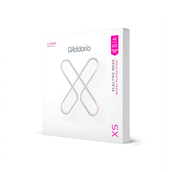 XSB45100 XS Nickel Комплект струн для бас-гитары, никелированные, 45-100, D'Addario