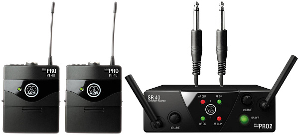 AKG WMS40 Mini2 Instrumental Set US25AC - Радиосистема