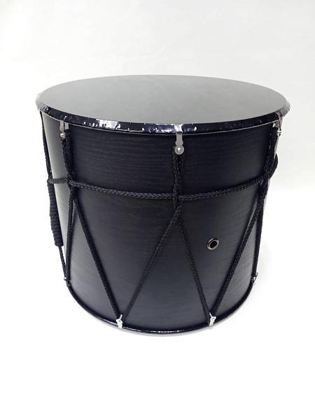 MZ-B13bKB Барабан кавказский 13", черный, черные мембраны, с чехлом, MEZZO