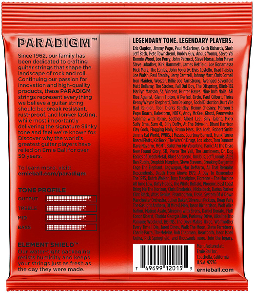 ERNIE BALL 2015 Paradigm Slinky Skinny Top Heavy Bottom 10-52 - Струны для электрогитары