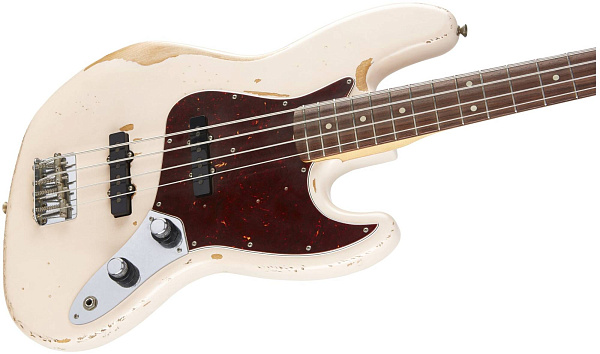 FENDER Flea Jazz Bass RW Roadworn Shell Pink - Бас-гитара