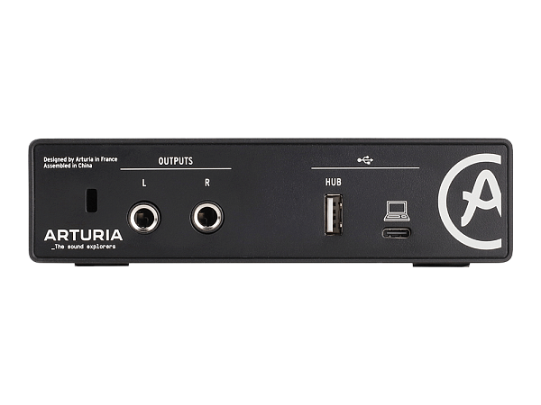Аудиоинтерфейс USB [800101] Arturia [MiniFuse 1 Black] 24бит/192кГц, комбинированный разъем XLR и 6.3 мм для записи инструментов и вокала с фантомным питанием 48 В, выходы на монитор (L/R Jack), выход для наушников