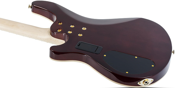 Бас-гитара SCHECTER [OMEN EXTREME-4 GNAT]  4-струнная, корпус: красное дерево, топ: стеганый клен, гриф: клен, накладка: палисандр, 24 лада, цвет Gloss Natural (GNAT)
