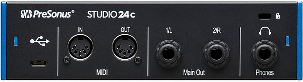 PRESONUS Studio 24C - аудиоинтерфейс USB 24бит/192кГц, USB-C.
