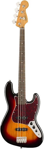 FENDER SQUIER SQ CV 60s JAZZ BASS LRL 3TS 4-струнная бас-гитара, цвет санберст