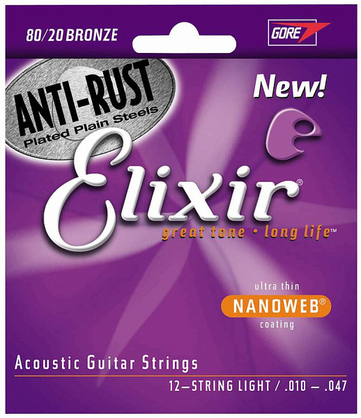 ELIXIR 18152 - Струны для акустической 12-струнной гитары