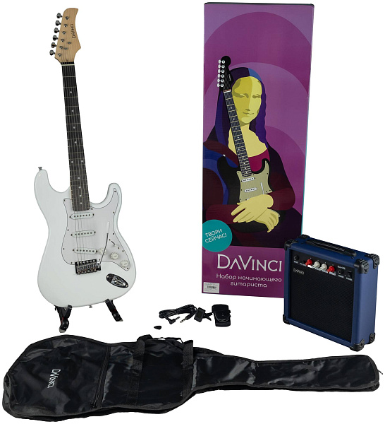 DAVINCI SET-100 WH - Электрогитара в наборе