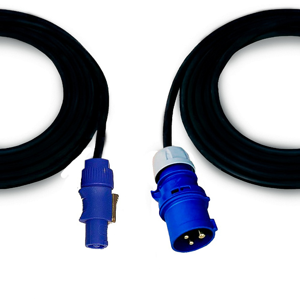 CP-16CP03 Удлинитель силовой 3х2.5 PCE CEE 16-3pin \ powerCON Seetronic 20A, 3м, EDS