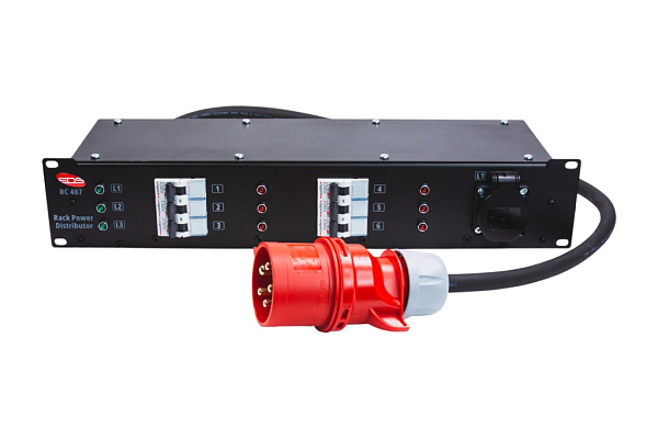 RC407 Дистрибьютор питания, рэковый, EDS