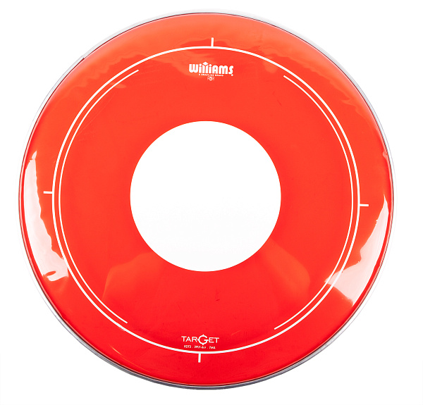 Двуслойный пластик WILLIAMS [RDT2-7MIL-22] 22", красный с точкой