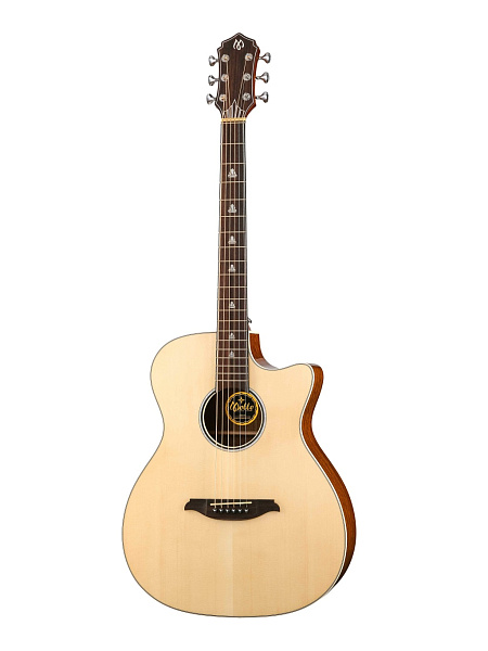GAC-10NA Акустическая гитара, с чехлом, цвет натуральный, Mollo Guitar