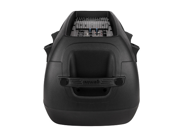 Акустическая система Gemini [AS-2112P] Активная, 2-х полосная, мощность RMS/Peak 750/1500 Вт, АЧХ 45-20000 Гц, Max SPL 108 дБ, динамики: 12" НЧ, 1" ВЧ, входы: 1/8" TRS AUX, RCA (L/R) AUX, 2xXLR микрофонные, 2x1/4" линейные, выходы: XLR Mix