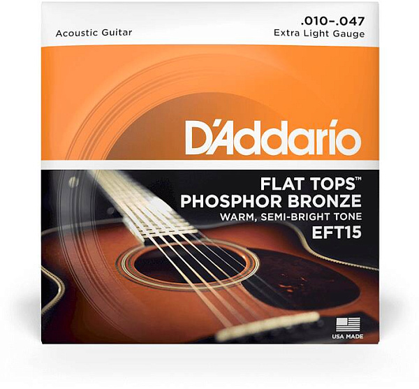 D'ADDARIO EFT 15 - Струны для акустической гитары