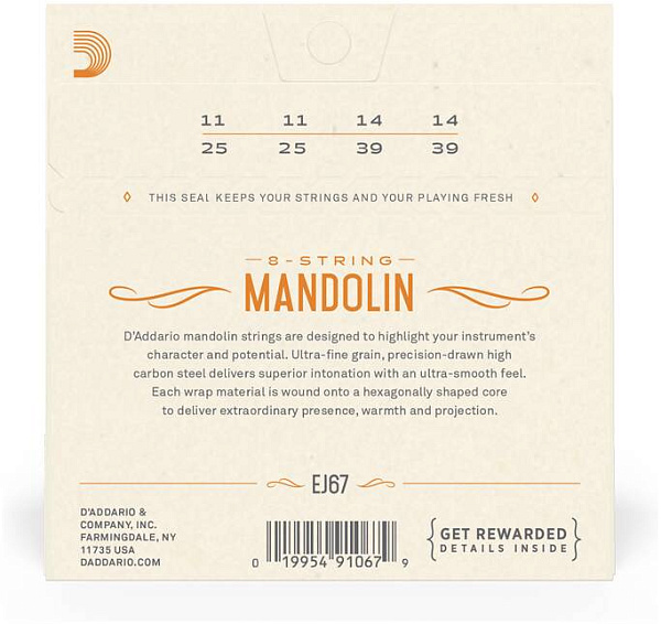 D'ADDARIO EJ67 - Струны для мандолины