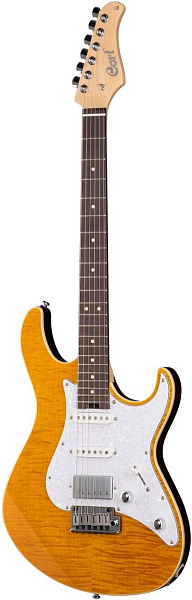 CORT G280-Select-AM G Series Электрогитара, желтая, Cort