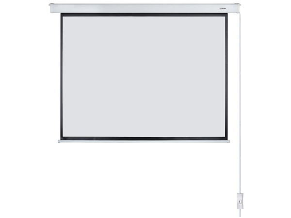[LMC-100110] Экран с электроприводом Lumien [Master Control] 229x305 см (раб.область 221х297 см)  (146") Matte White FiberGlass черн. кайма по периметру 4:3