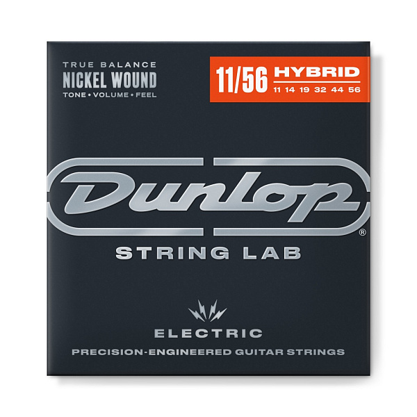 DEN1156 Performance+ Комплект струн для электрогитары, никелированные, Med/Ex Heavy, 11-56, Dunlop