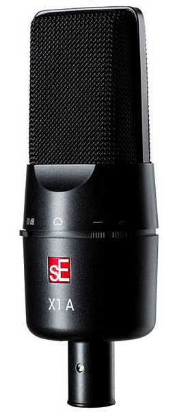 Микрофон конденсаторный sE Electronics [X1 A] 20 Гц – 20 кГц, динамический диапазон: 114 / 134 дБ, кардиоида, комплектация: поворотный микрофонный зажим, адаптер с резьбой