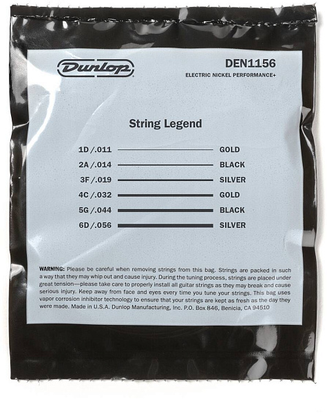 DUNLOP EG-NKL 11/56-6/SET DEN1156 - Струны