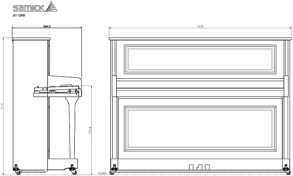 SAMICK JS112RID EBHP - Пианино акустическое