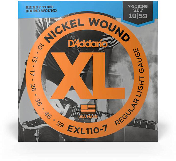 D'ADDARIO EXL110 7 - Струны для электрогитары 7-струнной