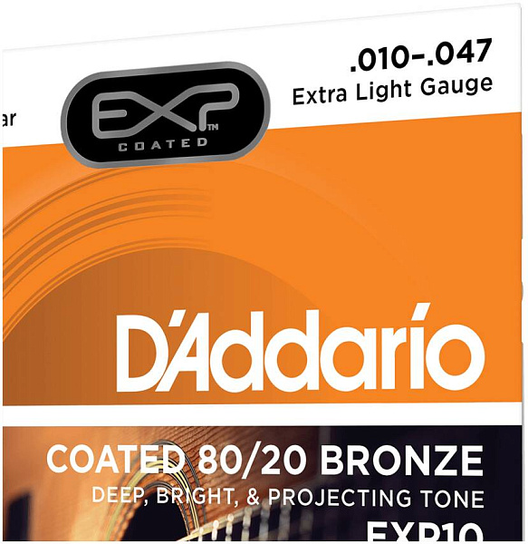 D'ADDARIO EXP10 - Струны для акустической гитары